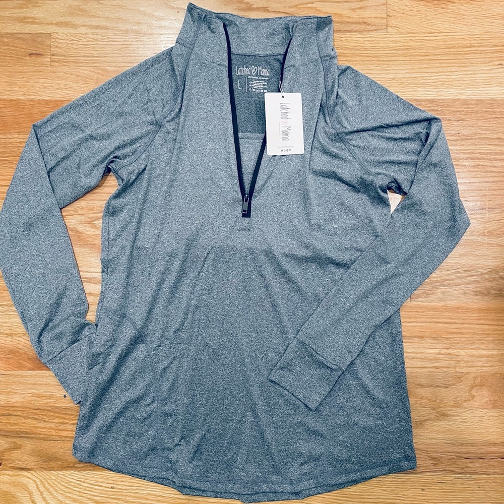 Latched Mama ¼ Zip Nursing Pullover